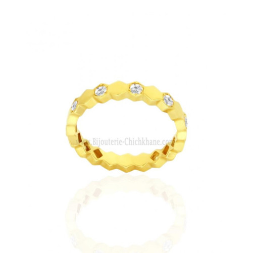 Bague femme en Or Jaune 18 Carats Ref 58868 | Chichkhane