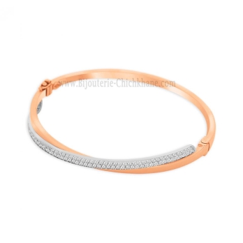 Bracelet femme en Or Bicolore  18 Carats Ref 58673 | Chichkhane