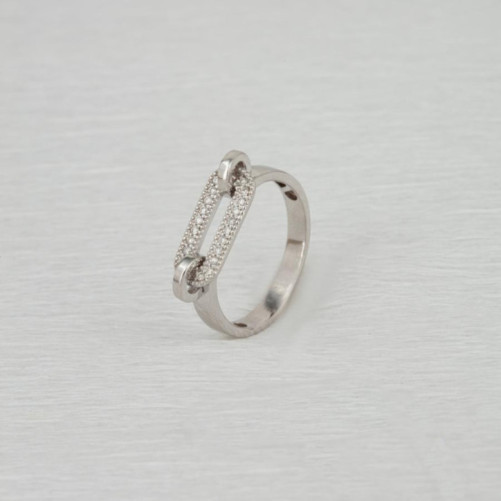 Bague femme en Or Blanc 18 Carats Ref 58628 | Chichkhane
