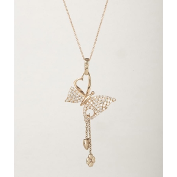 Pendentif femme en Or Bicolore  18 Carats Ref 28558 | Chichkhane