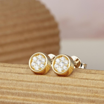 Boucles d'oreilles femme en Or Jaune 18 Carats Ref 68236 | Chichkhane