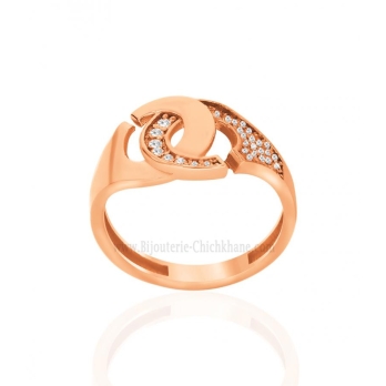 Bague femme en Or Rose 18 Carats Ref 58396 | Chichkhane