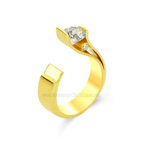 Solitaire femme en Or Jaune 18 Carats Ref 58381 | Chichkhane