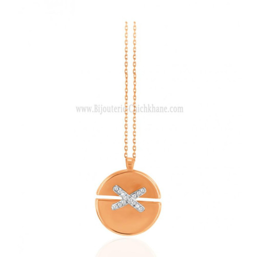 Collier femme en Or Bicolore  18 Carats Ref 58338 | Chichkhane