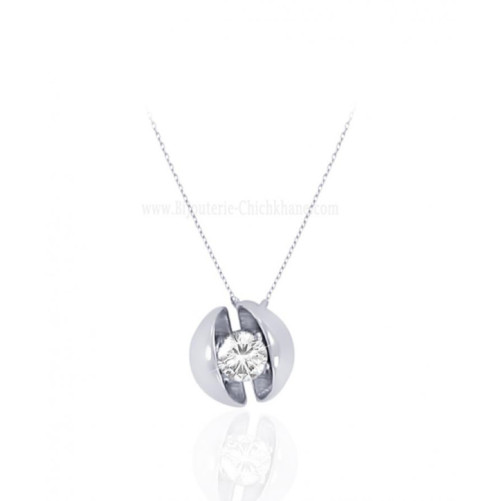 Collier femme en Or Blanc 18 Carats Ref 58319 | Chichkhane