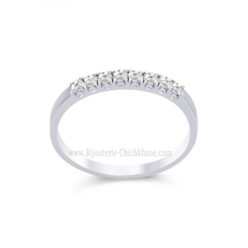 Alliance femme en Or Blanc 18 Carats Ref 58349 | Chichkhane