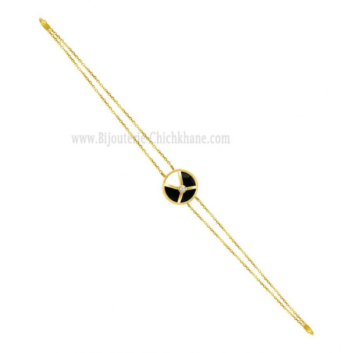 Gourmette femme en Or Jaune 18 Carats Ref 58017 | Chichkhane