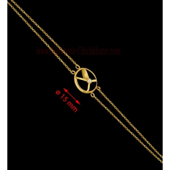 Gourmette femme en Or Jaune 18 Carats Ref 58017 | Chichkhane