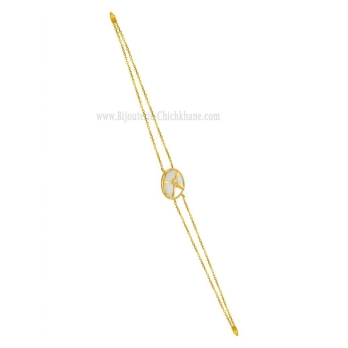 Gourmette femme en Or Jaune 18 Carats Ref 58015 | Chichkhane