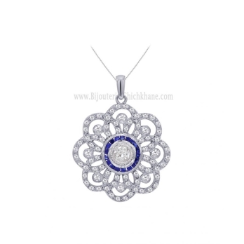 Pendentif femme en Or Blanc 18 Carats Ref 57510 | Chichkhane