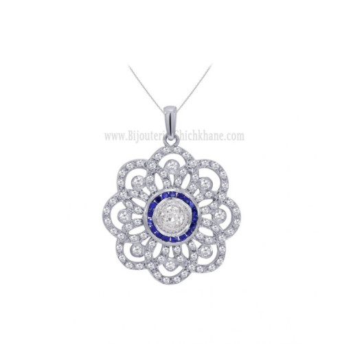 Pendentif femme en Or Blanc 18 Carats Ref 57510 | Chichkhane