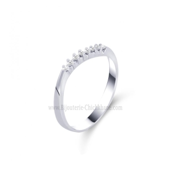 Alliance femme en Or Blanc 18 Carats Ref 57501 | Chichkhane
