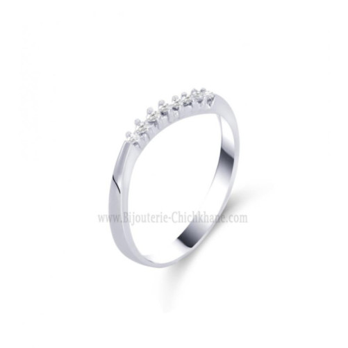 Alliance femme en Or Blanc 18 Carats Ref 57501 | Chichkhane