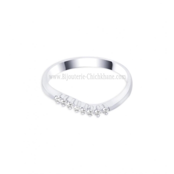 Alliance femme en Or Blanc 18 Carats Ref 57501 | Chichkhane