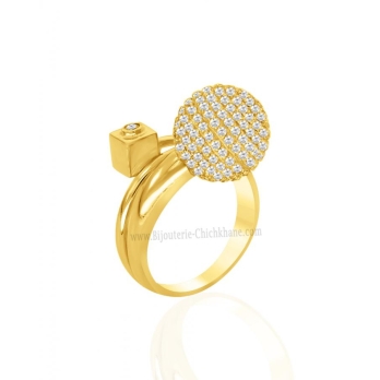Bague femme en Or Jaune 18 Carats Ref 58001 | Chichkhane