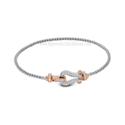 Bracelet femme en Or Bicolore  18 Carats Ref 58103 | Chichkhane