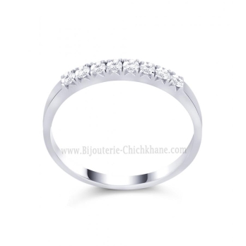 Alliance femme en Or Blanc 18 Carats Ref 58347 | Chichkhane