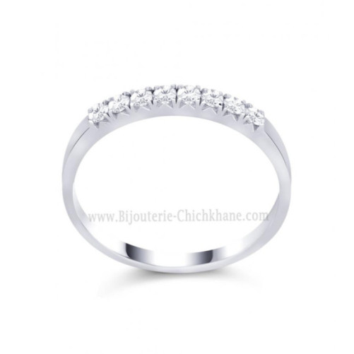Alliance femme en Or Blanc 18 Carats Ref 58347 | Chichkhane
