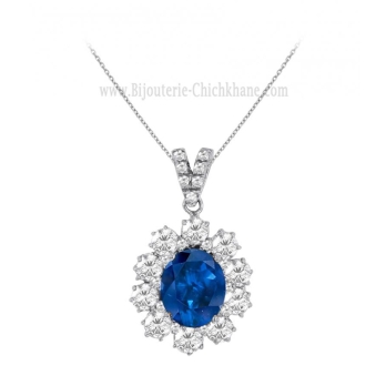 Pendentif femme en Or Blanc 18 Carats Ref 57912 | Chichkhane