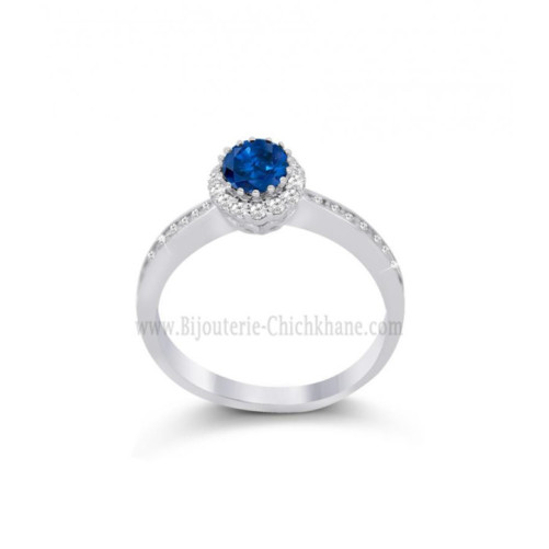 Solitaire femme en Or Blanc 18 Carats Ref 57527 | Chichkhane