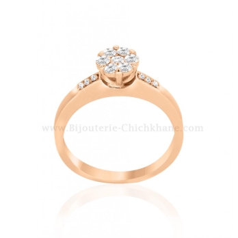 Solitaire femme en Or Rose 18 Carats Ref 57860 | Chichkhane