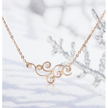 Collier femme en Or Rose 18 Carats Ref 68018 | Chichkhane