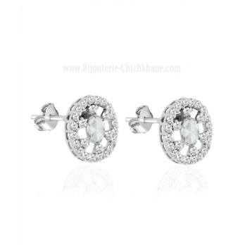 Boucles D'oreilles Diamants Blanc ''Chichkhane'' 57849