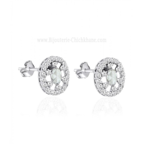 Boucles D'oreilles Diamants Blanc ''Chichkhane'' 57849