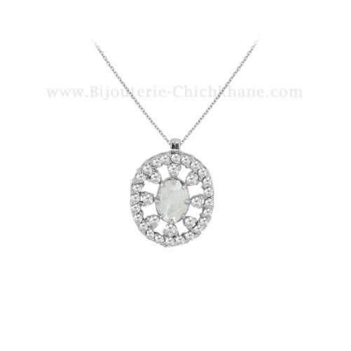 Collier femme en Or Blanc 18 Carats Ref 57848 | Chichkhane