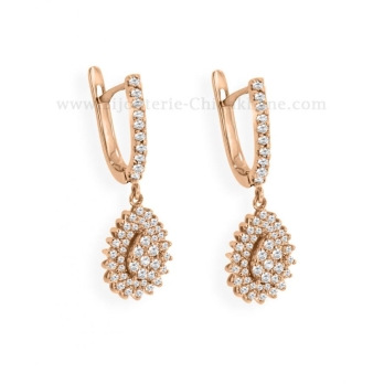 Boucles d'oreilles femme en Or Rose 18 Carats Ref 57824 | Chichkhane