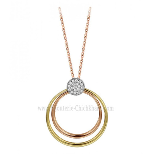 Collier femme en Or Bicolore  18 Carats Ref 57741 | Chichkhane