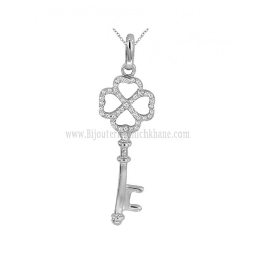 Pendentif femme en Or Blanc 18 Carats Ref 57696 | Chichkhane