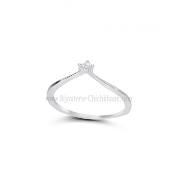 Alliance femme en Or Blanc 18 Carats Ref 57691 | Chichkhane
