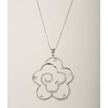 Pendentif femme en Or Blanc 18 Carats Ref 20947 | Chichkhane