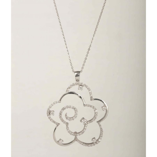 Pendentif femme en Or Blanc 18 Carats Ref 20947 | Chichkhane