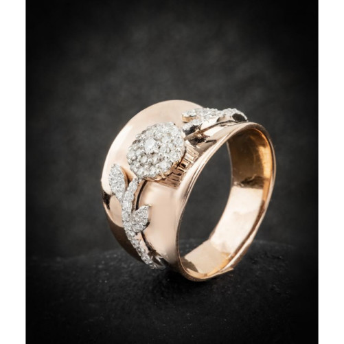 Bague femme en Or Bicolore  18 Carats Ref 67793 | Chichkhane