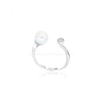 Bague femme en Or Blanc 18 Carats Ref 57596 | Chichkhane