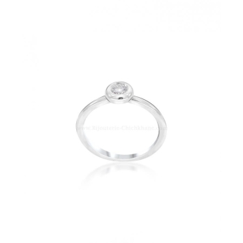Bague femme en Or Blanc 18 Carats Ref 57592 | Chichkhane