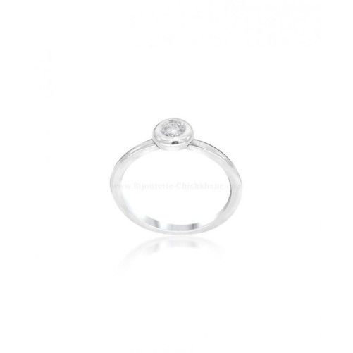 Bague femme en Or Blanc 18 Carats Ref 57592 | Chichkhane