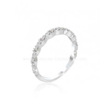 Alliance femme en Or Blanc 18 Carats Ref 57478 | Chichkhane