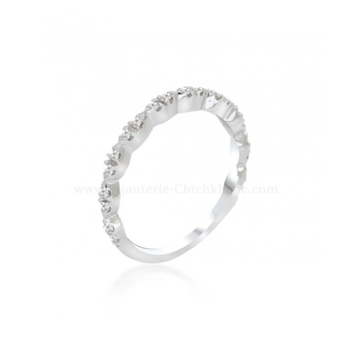 Alliance femme en Or Blanc 18 Carats Ref 57478 | Chichkhane