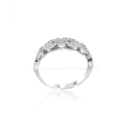 Alliance femme en Or Blanc 18 Carats Ref 57477 | Chichkhane