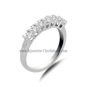 Alliance femme en Or Blanc 18 Carats Ref 66001 | Chichkhane
