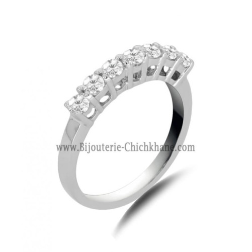 Alliance femme en Or Blanc 18 Carats Ref 66001 | Chichkhane