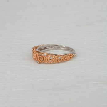Bague femme en Or Bicolore  18 Carats Ref 57679 | Chichkhane