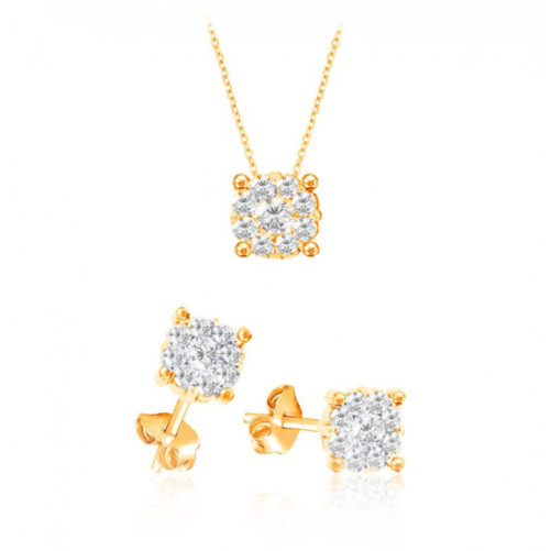 Ensemble femme en Or Rose 18 Carats Ref MO2244R | Chichkhane