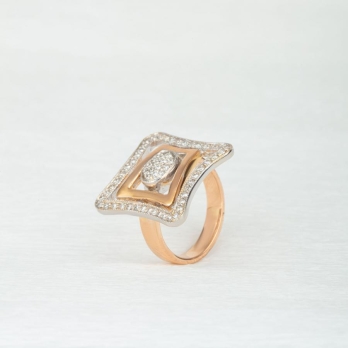 Bague femme en Or Bicolore  18 Carats Ref 20590 | Chichkhane