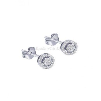 Ensemble femme en Or Blanc 18 Carats Ref MO2245B | Chichkhane