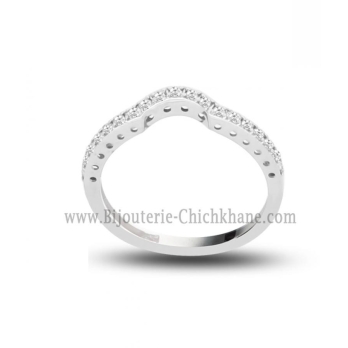 Alliance femme en Or Blanc 18 Carats Ref 69133 | Chichkhane