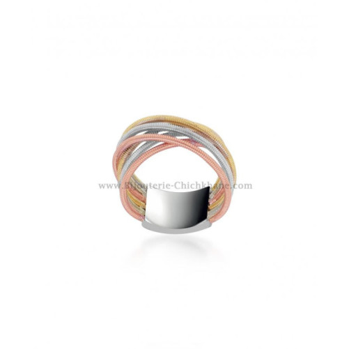 Bague femme en Or Bicolore 18 Carats Ref 55693 | Chichkhane